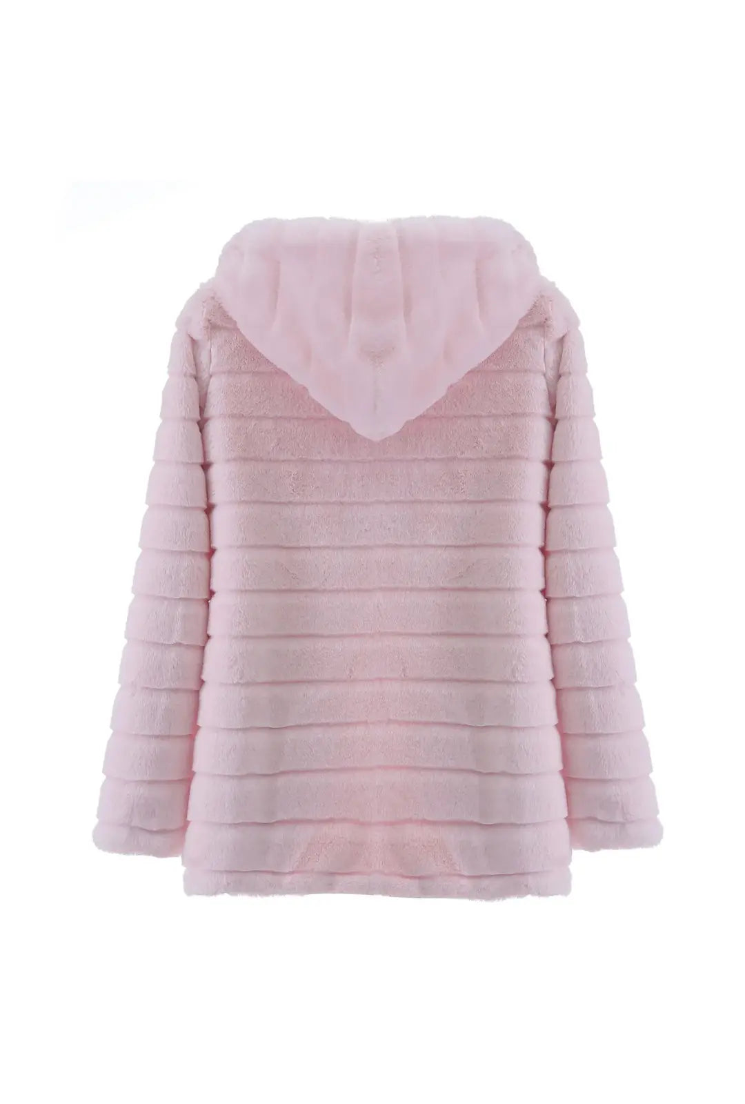 Pink Long Fluffy Coat