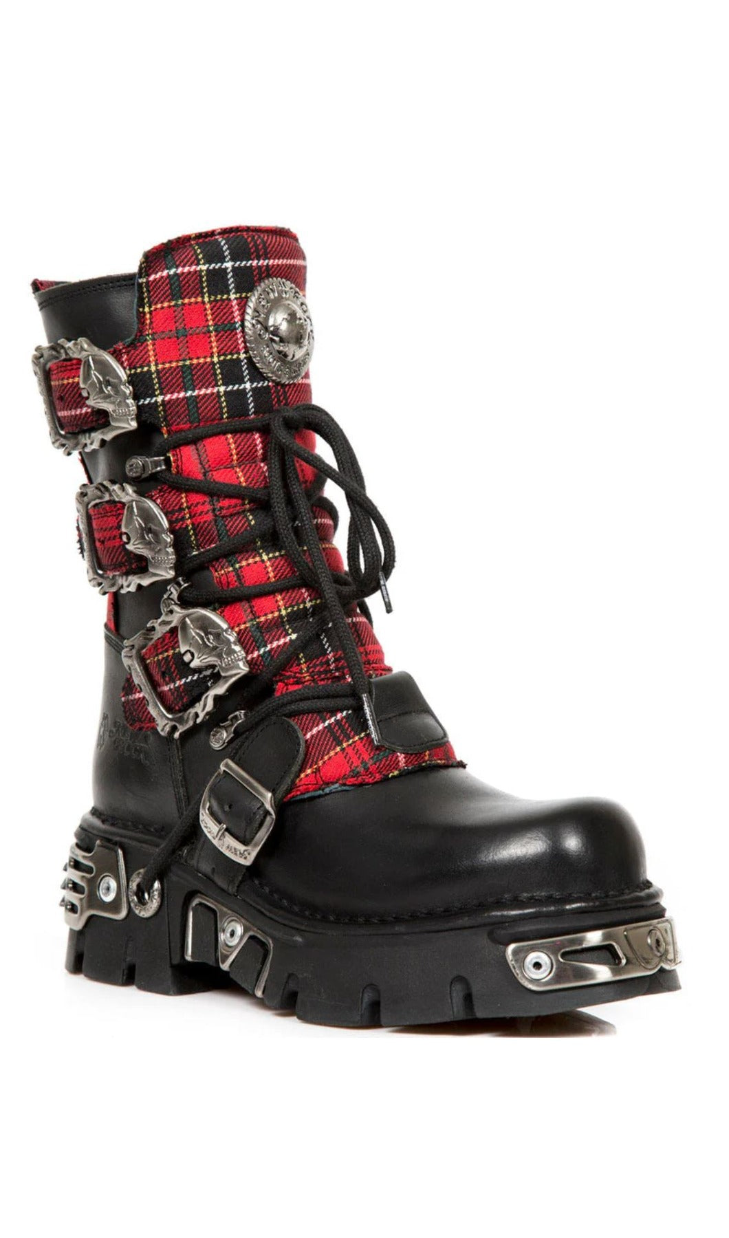 PRE-ORDER M-391T-S1 New Rock Tartan Boots