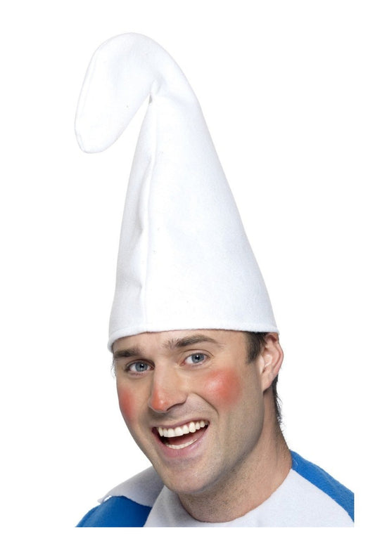 White Felt Gnome Hat