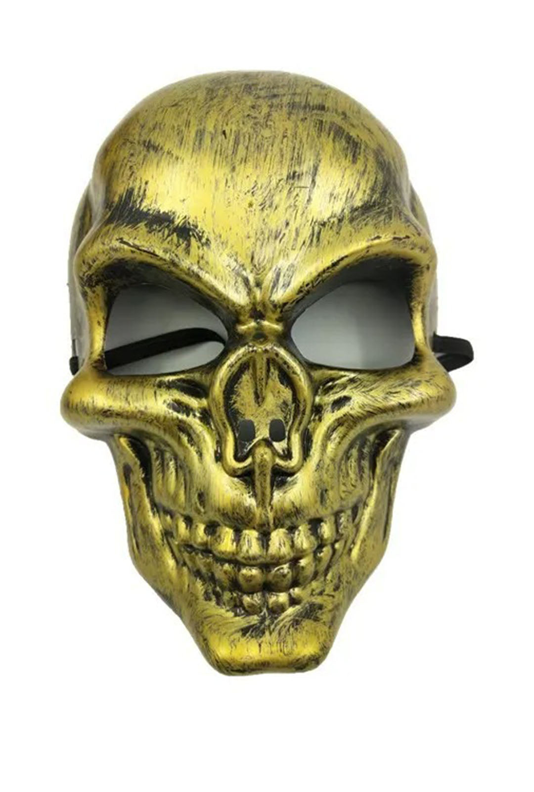 Gold Metallic Skull Mask