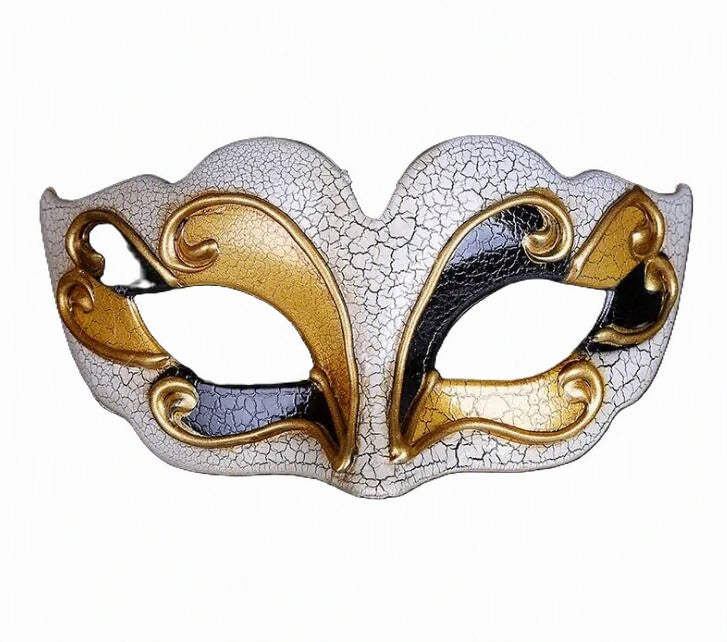 Venetian Black & Gold Masquerade Mask