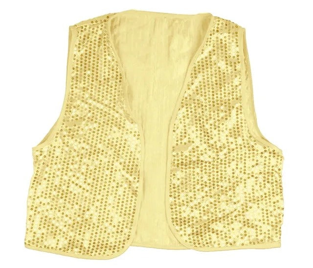 Gold Sequin Vest