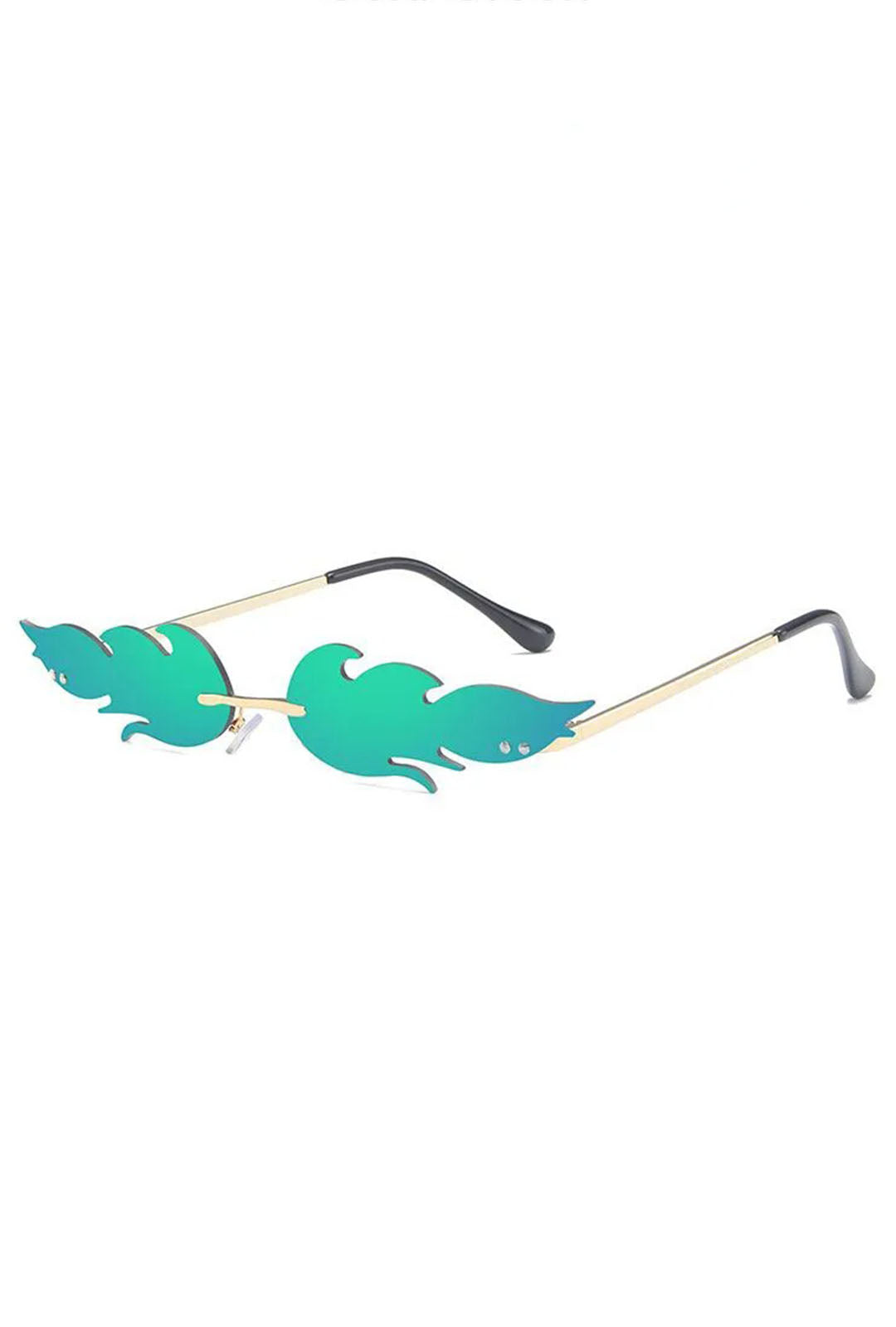 Green Fashion Flame Glasses