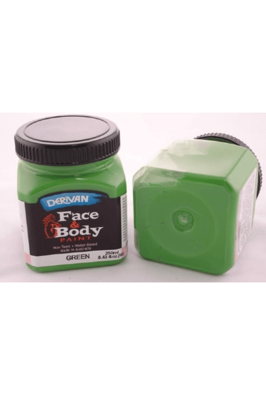 Derivan Face & Body Paint - Green 250mL