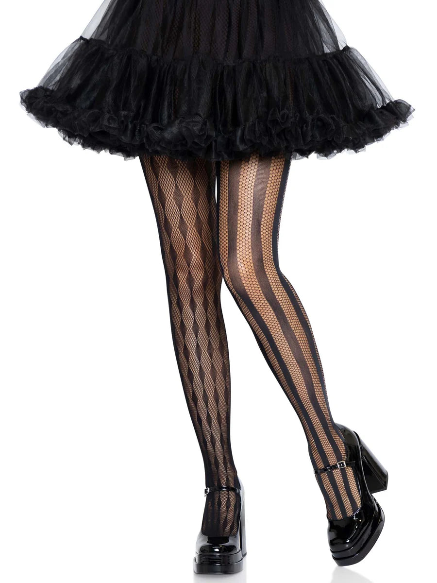Harlequin Fishnet Tights
