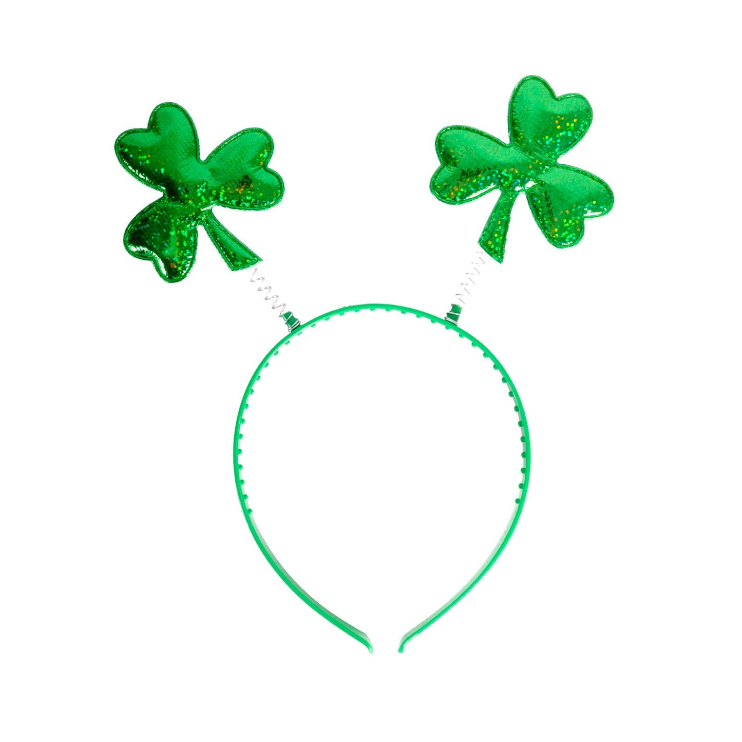St Patrick's Day Glitter Clover Head Bopper