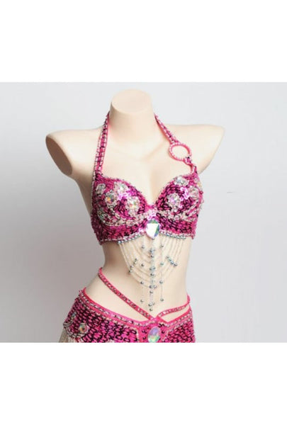 Hot Pink Jewelled Festival Bra Perth