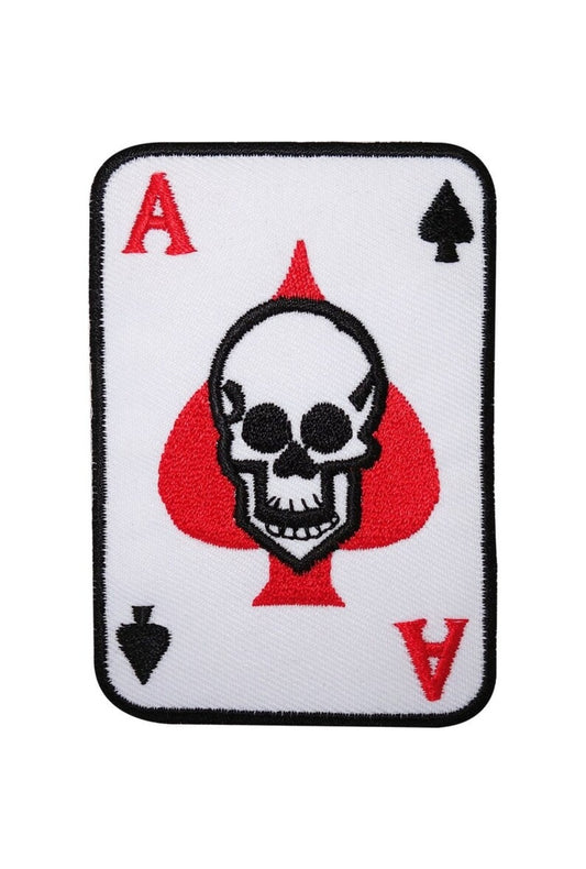 Ace of Spades Skull Iron on Patch
