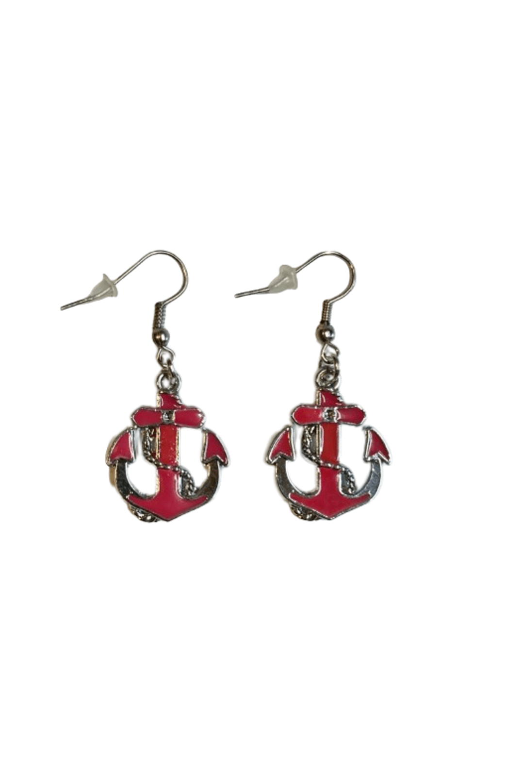 Pink Anchor Earrings