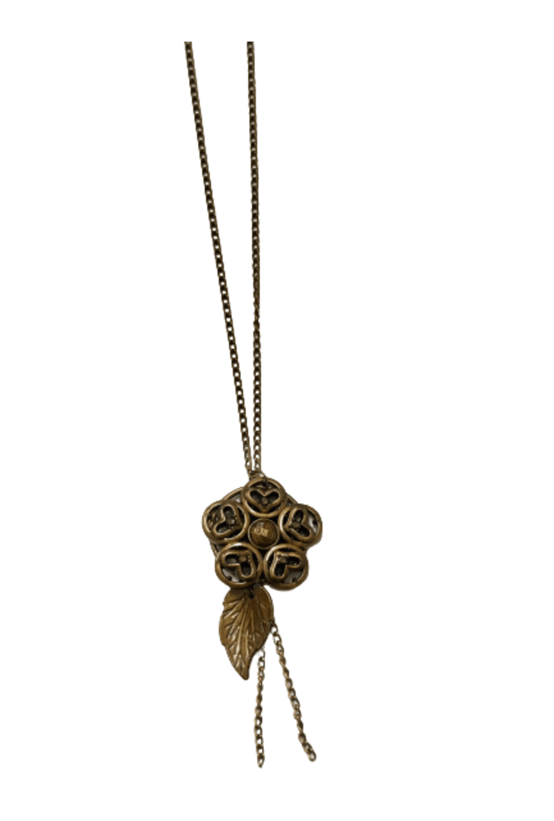 Bronze Flower Steampunk Necklace