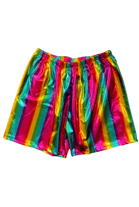 Metallic Rainbow Lyra Shorts