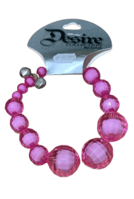 Light Pink Beads and Bells Bangle