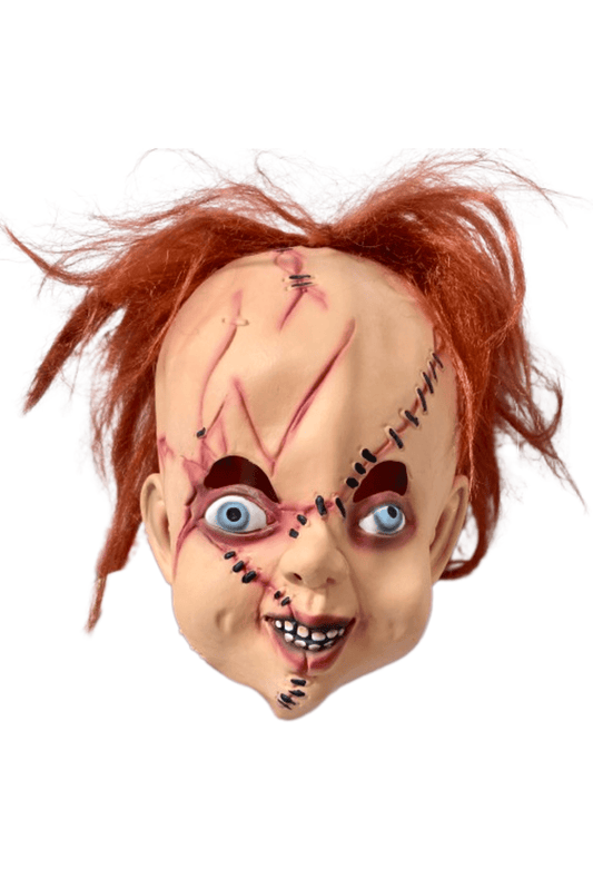 Latex Scarred Chucky Mask with Hair
