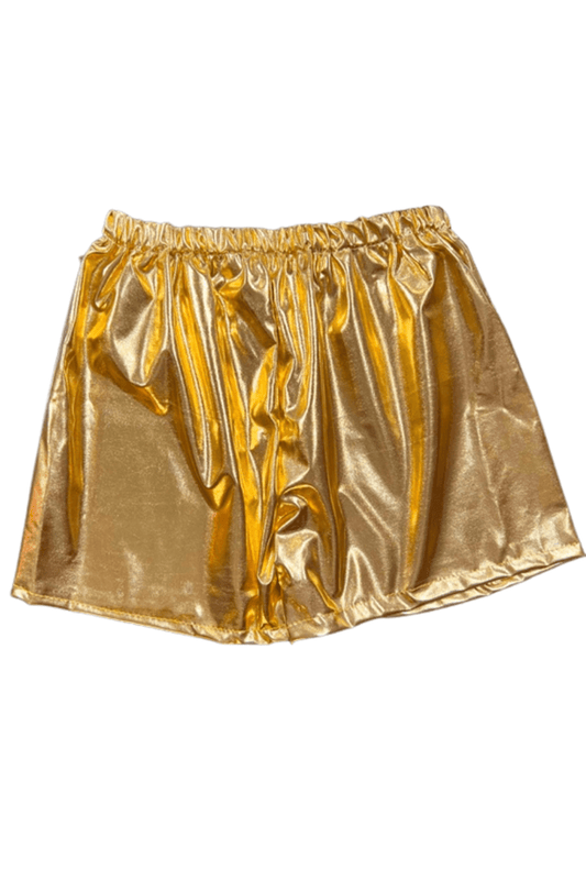 Metallic Gold Shorts