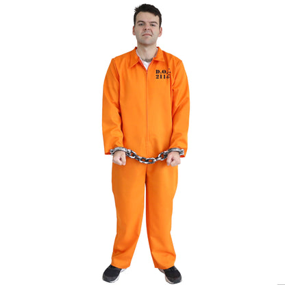 Unisex Orange Jailbird Prisoner Jumpsuit