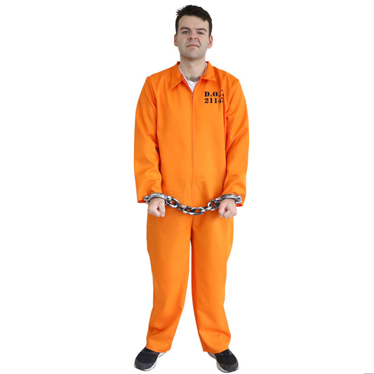 Unisex Orange Jailbird Prisoner Jumpsuit