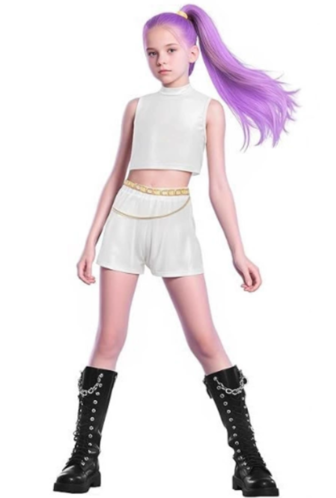 KPOP Demon Hunters Kids Rumi Costume