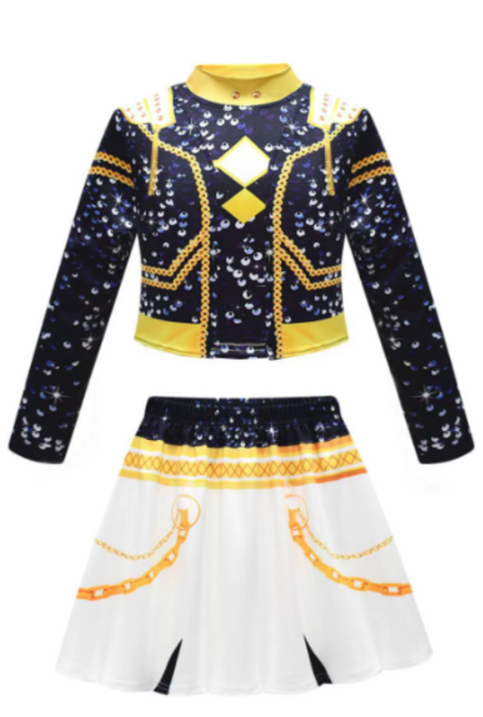 Kids KPOP Demon Hunters Zoey Golden Stage Costume