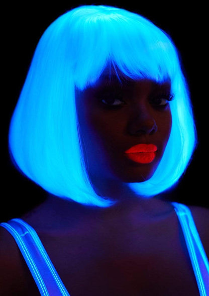Deluxe Pearl White Bob Wig