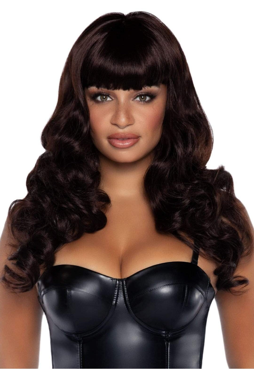 Deluxe Wavy Brown Wig