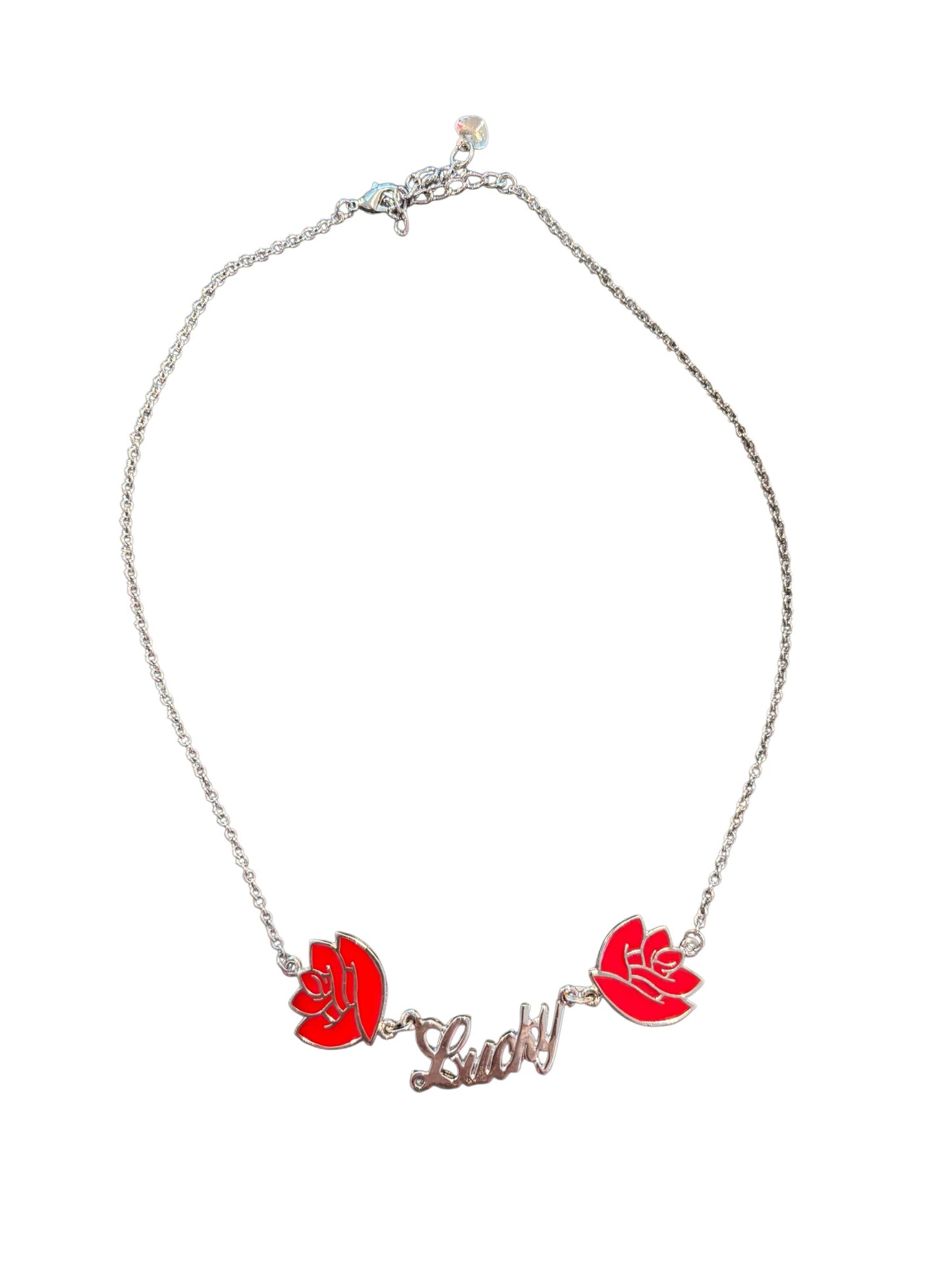 Lucky Rose Enamel Necklace