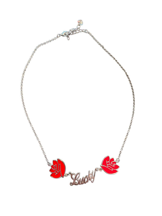 Lucky Rose Enamel Necklace