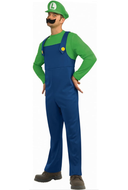Long Sleeved Men's Luigi Costume