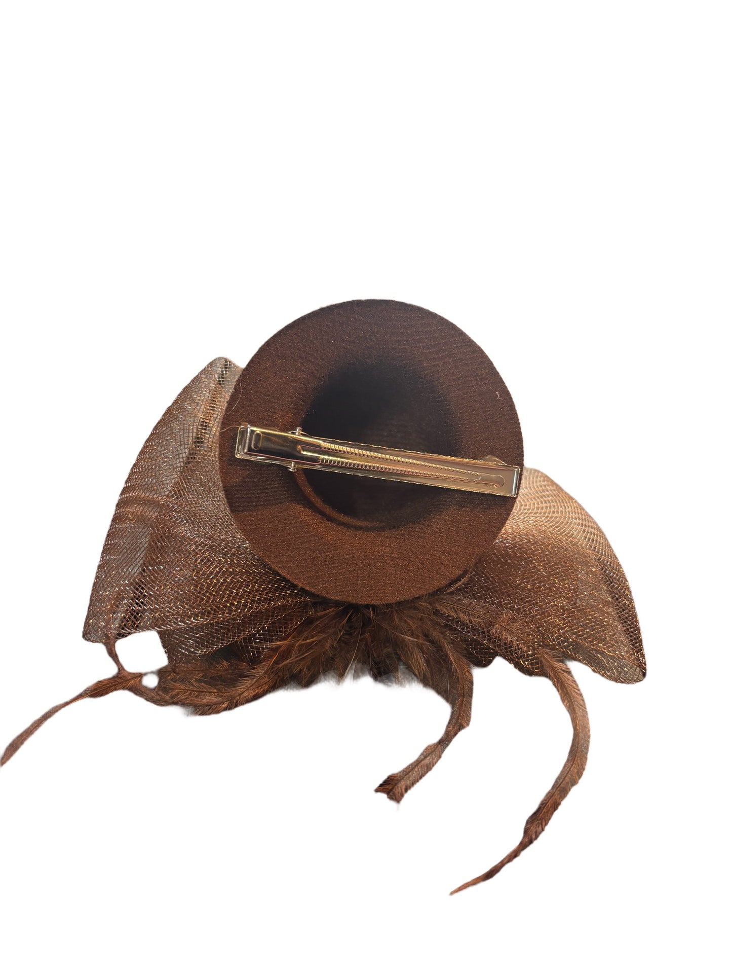 Micro Mini Brown Steampunk Hat