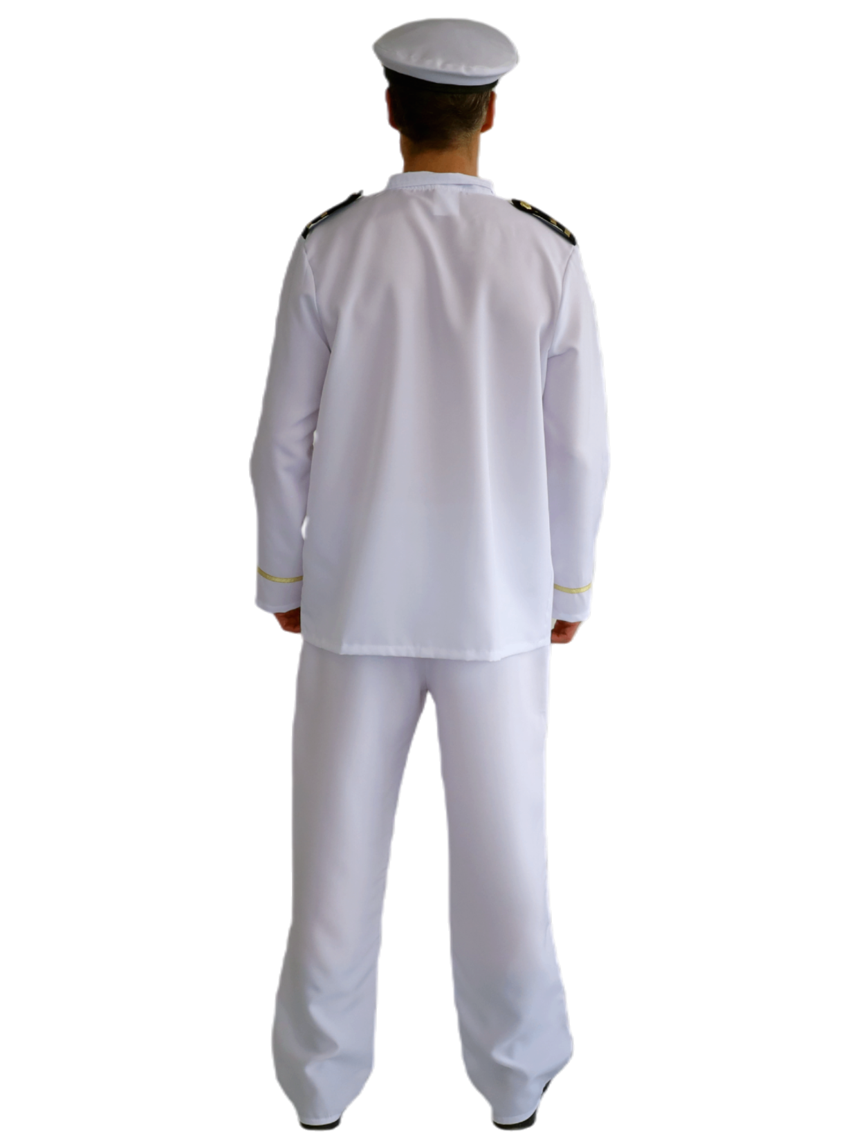 Men's White Navy Captain Costume