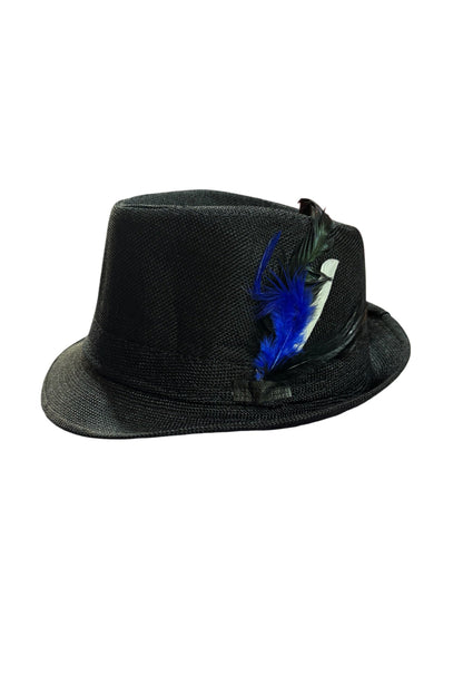 Men's Oktoberfest Hat With Blue Feather