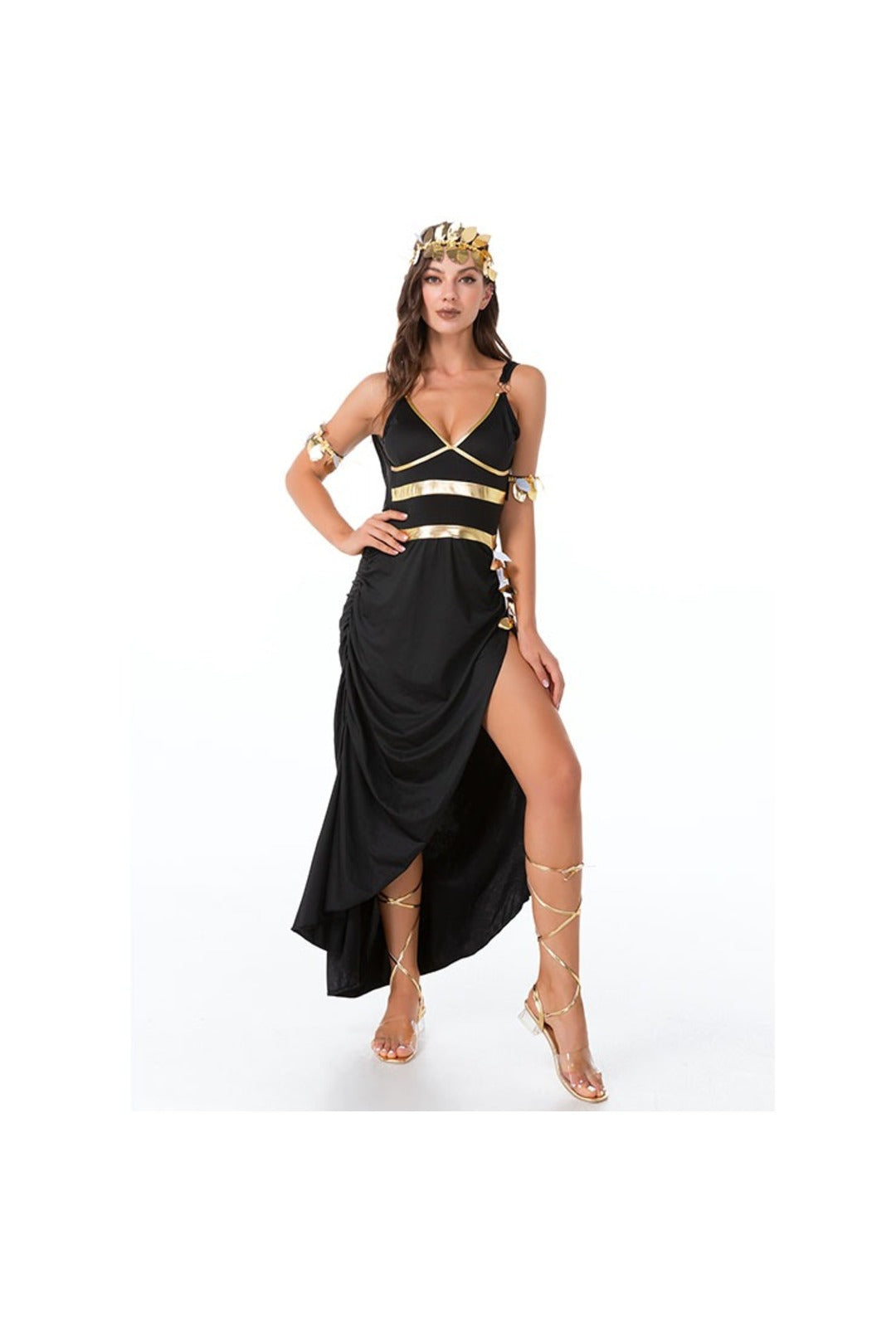 Black and Gold Goddess Queen Costume