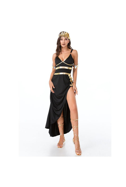 Black and Gold Goddess Queen Costume