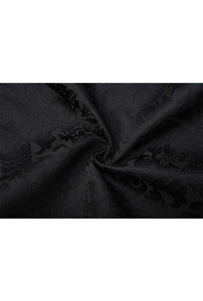 Men's Black Jacquard Victorian Waistcoat