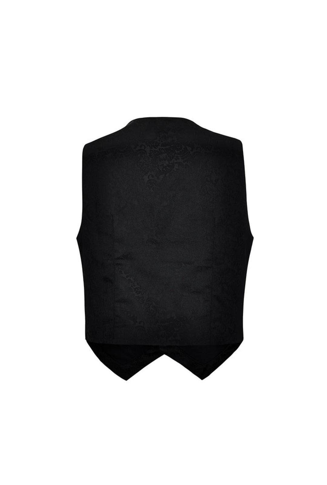 Men's Black Jacquard Victorian Waistcoat