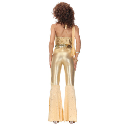 Metallic Gold Dancing Queen Jumpsuit