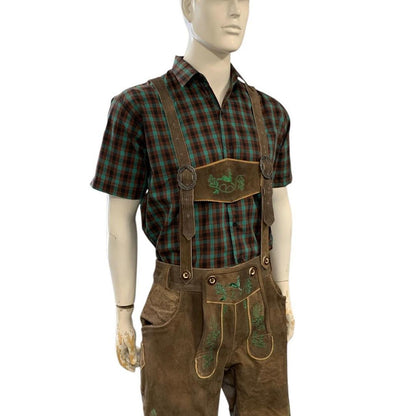 Light Brown Authentic Leather German Lederhosen Shorts