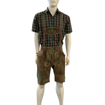 Light Brown Authentic Leather German Lederhosen Shorts
