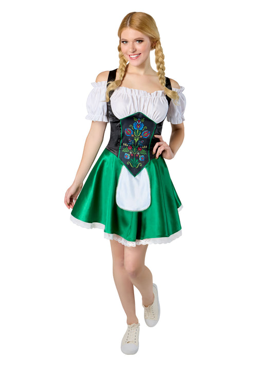 Ladies Green and Brown Oktoberfest Costume OCW89