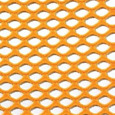 Orange Fishnet Fingerless Gloves