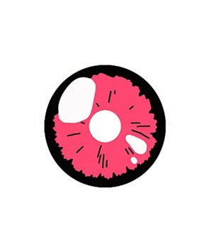 Party Lens #74 Black Lobelia Pink Contact Lenses