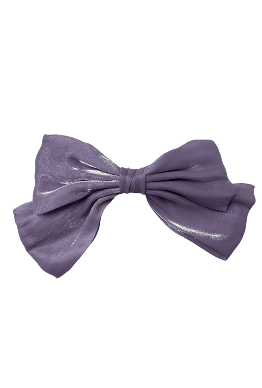 Large Purple Satin Coquette Bow