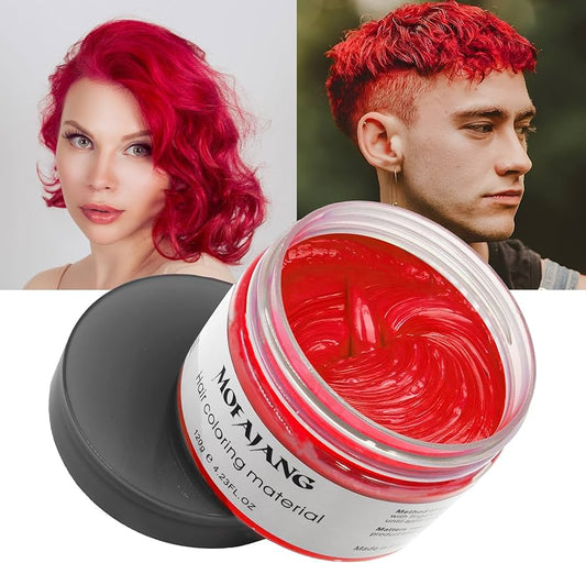 Red Temporary Colour Hair Styling Wax