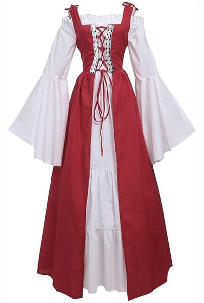 White & Red Oktoberfest Dress OCW111