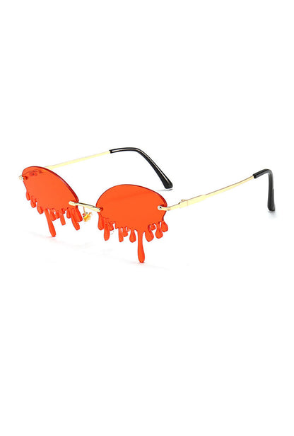 Fashion Red Drip Sunglasses