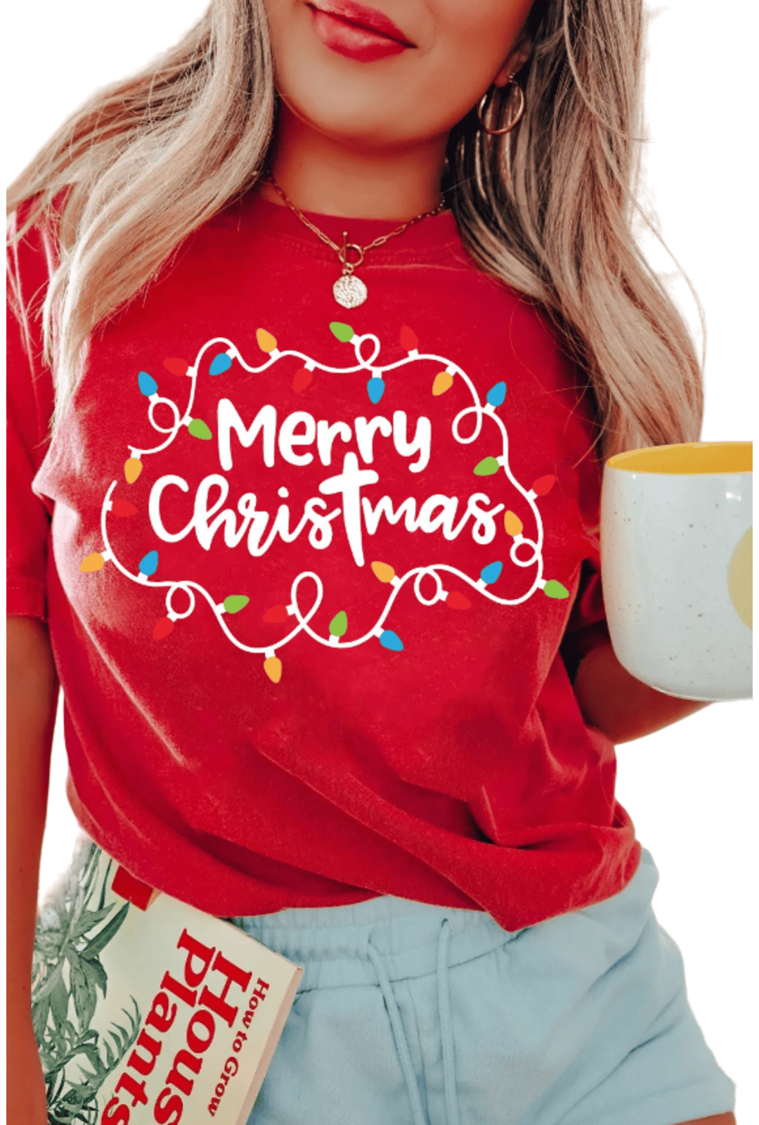 Red Merry Christmas Lights T-Shirt