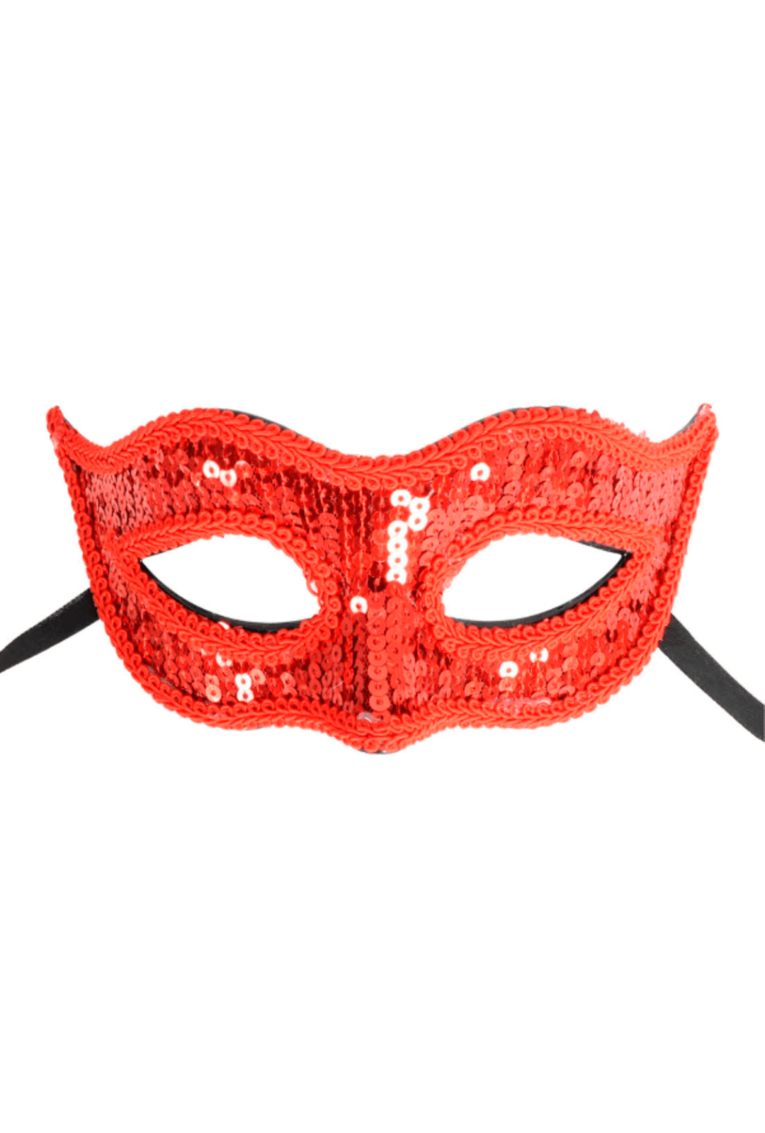 Red Sequin Masquerade Mask