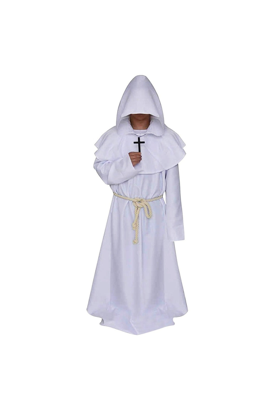 Satanic White Robe White Religious Hooded Robe Perth | Hurly Burly – Hurly-Burly