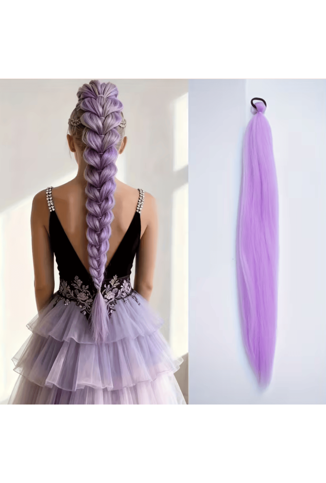 Extra Long Purple Hair Extension