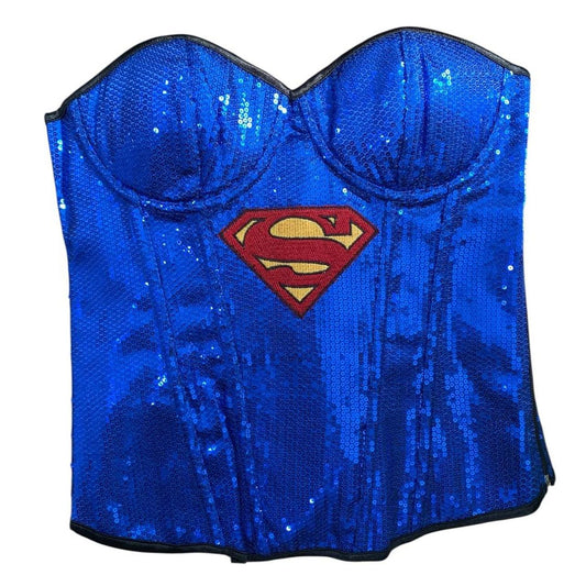 Supergirl Superman Sequin Corset