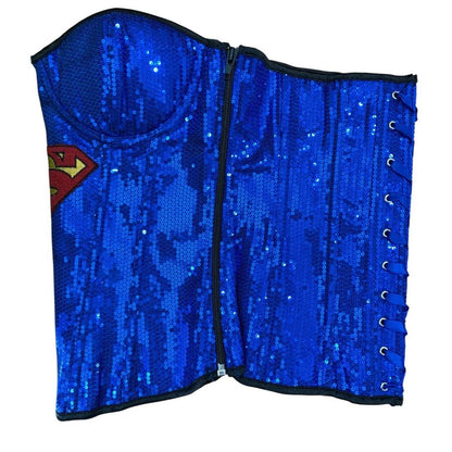 Supergirl Superman Sequin Corset